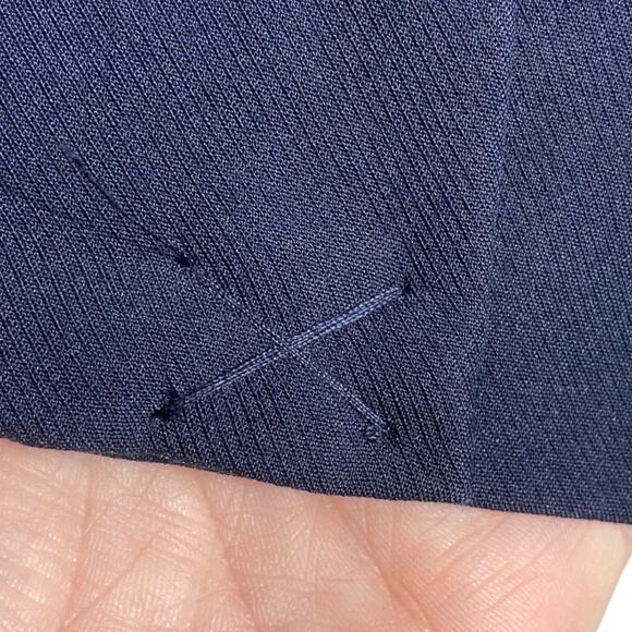 Rachel Zoe navy blue single button sleeveless blazer with pockets - Large - Picture 6 of 10